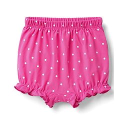 Babyhug 100% Cotton Single Jersey Knit Polka Dot Printed Bloomers Pack of 3 - Dark Pink & Light Blue