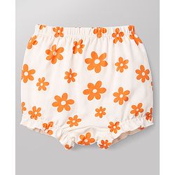 Babyhug 100% Cotton Single Jersey Knit Bloomers With Floral Print Pack of 3 - Multicolor