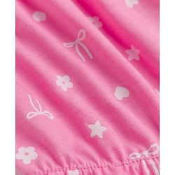 Babyhug 100% Cotton Knit Bloomer With Floral & Bow Print Pack of 3 - White & Pink