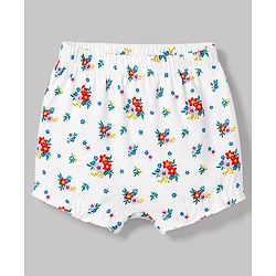Babyhug 100% Cotton Single Jersey Knit Bloomers With Floral Print Pack of 3 - Multicolor