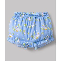 Babyhug 100% Cotton Knit Bloomers with Duck & Floral Print Pack of 3 - Multicolor