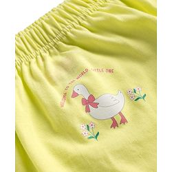 Babyhug 100% Cotton Knit Bloomers with Duck & Floral Print Pack of 3 - Multicolor