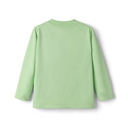 Babyhug Cotton Knit Full Sleeves T-Shirt & Striped Pyjama Night-Suit With Sleep & Koala Print - Green