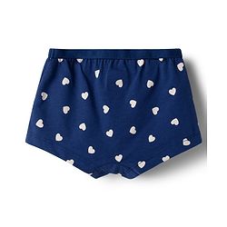 Babyhug 100% Cotton Single Jersey Knit Bloomers With Heart Print Pack of 3 - Multicolor