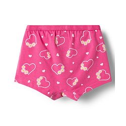 Babyhug 100% Cotton Single Jersey Knit Bloomers With Heart Print Pack of 3 - Multicolor