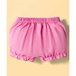 Babyhug 100% Cotton Knit Bloomers With Floral & Duck Print Pack of 3 - Multicolor