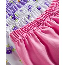Babyhug 100% Cotton Knit Bloomers With Floral & Duck Print Pack of 3 - Multicolor
