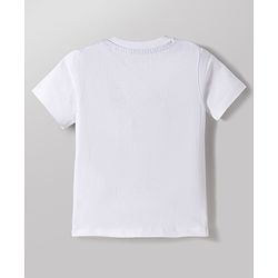 Babyhug Cotton Knit Half Sleeves T-Shirt & Shorts Night Suit With Koala & Sloth Print - White