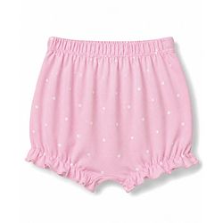 Babyhug 100% Cotton Knit Polka Dots Floral & Bunny Printed Bloomers Pack Of 3 - Pink Yellow & White