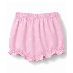 Babyhug 100% Cotton Knit Polka Dots Floral & Bunny Printed Bloomers Pack Of 3 - Pink Yellow & White