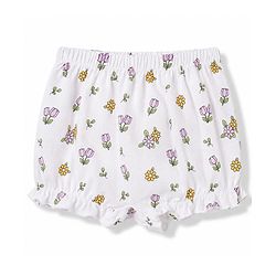 Babyhug 100% Cotton Knit Polka Dots Floral & Bunny Printed Bloomers Pack Of 3 - Pink Yellow & White