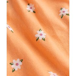 Babyhug 100% Cotton Knit Floral & Tropical Theme Printed Bloomers Pack Of 3 - Orange & White
