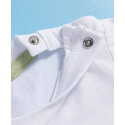 Babyhug Cotton Knit Half Sleeves T-Shirt with Bear Print - White