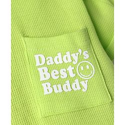 Babyhug Cotton Knit T-Shirts Half Sleeves Structured with Graphics Limegreen 6-9 Months