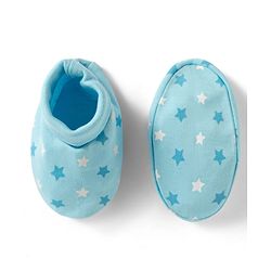 Babyhug 100% Cotton Knit Mittens & Booties With Star Print - Multicolor