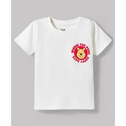 Babyhug Disney Single Jersey Knit Half Sleeves T-Shirt & Shorts Set with Winnie The Pooh Graphics - Multicolor