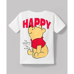 Babyhug Disney Single Jersey Knit Half Sleeves T-Shirt & Shorts Set with Winnie The Pooh Graphics - Multicolor