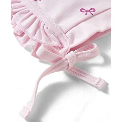 Babyhug 100% Cotton Interlock Knit Caps With Polka dot & Bow Prints Pack of 2 Multicolor- Diameter 7 cm