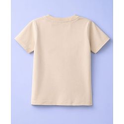 Babyhug Cotton Knit Half Sleeves T-Shirt With Farm Theme & Applique - Multicolor