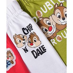 Babyhug Disney Single Jersey Knit Trunks with Chip n Dale Graphic Pack of 3 - Multicolor