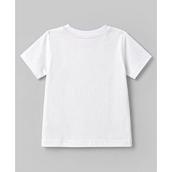 Babyhug 100% Cotton Knit Half Sleeves T-Shirt With Basketball Print - Multicolor