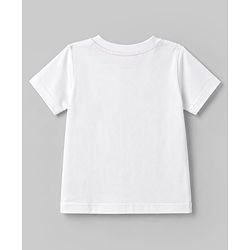 Babyhug 100% Cotton Knit Half Sleeves T-Shirt With Basketball Print - Multicolor
