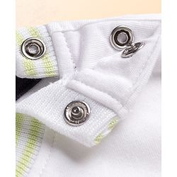 Babyhug 100% Cotton Knit Half Sleeves Text Printed T-Shirt - White