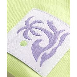 Babyhug 100% Cotton Knit Half Sleeves Henley Neck T-Shirt with Front & Back Tropical Theme Print - Light Green