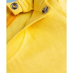 Babyhug Cotton Knit Half Sleeves T-Shirt With Beach Theme HD Print - Multicolor