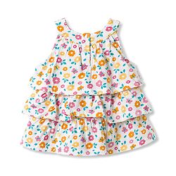 Babyhug Single Jersey Knit Sleeveless Top & Shorts Set With Floral Print - Multicolor