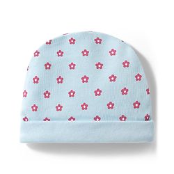 Babyhug 100% Cotton Interlock Knit Cap Mittens & Booties With Floral Print Multicolor - Diameter 10.5 cm