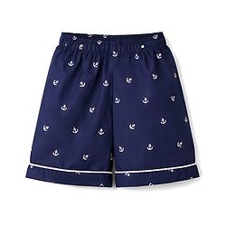 Babyhug Cotton Knit Half Sleeves Shirt & Shorts Co-ord Night Suit with Anchor Print - Navy Blue