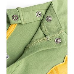 Babyhug Cotton Knit Half Sleeves Tee with Animal Applique Detailing Multi Color 9-12 Months