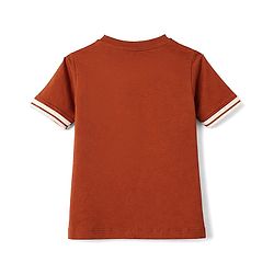 Babyhug Cotton Knit Half Sleeves T-Shirt with Champions Print - Multicolor