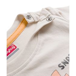 Babyhug Cotton Knit T-Shirt with Applique Detailing Half Sleeves Multi Color 6-9 Months