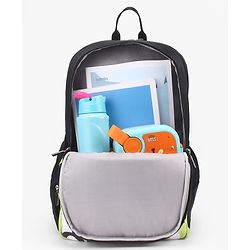Babyhug Disney Mickey Mouse 16 inches 100% Effort School Backpack | 2 Main Compartment, 1 Front Pocket, 2 Side Bottle Pocket - Black