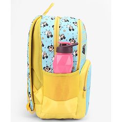 Babyhug Disney Mickey Mouse 16 inches 100% Effort School Backpack | 2 Main Compartment, 1 Front Pocket, 2 Side Bottle Pocket - Black