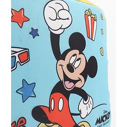 Babyhug Disney Mickey Mouse 16 inches 100% Effort School Backpack | 2 Main Compartment, 1 Front Pocket, 2 Side Bottle Pocket - Black