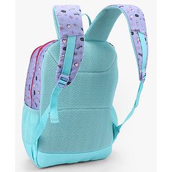 Babyhug Disney Minnie Mouse 16 inches I am awesome School Backpack | 2 Main Compartment , 1 Front Pocket, 2 Side Bottle Pocket - Blue Pink