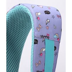 Babyhug Disney Minnie Mouse 16 inches I am awesome School Backpack | 2 Main Compartment , 1 Front Pocket, 2 Side Bottle Pocket - Blue Pink
