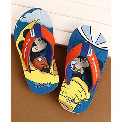 Cute Walk by Babyhug Disney Flip Flops With Mickey Mouse Print - Blue & Red