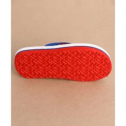 Cute Walk by Babyhug Disney Flip Flops With Mickey Mouse Print - Blue & Red