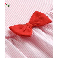 Babyhug Single Jersey Knit Frocks with Bloomer/Short Sleeveless Cherry Print Pink 0-0 Months