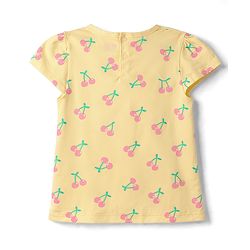 Babyhug 100% Cotton Knit Half Cap Sleeves T-Shirts with Fruit Print Pack of 3 - Multicolor