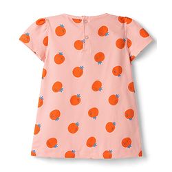 Babyhug 100% Cotton Knit Half Cap Sleeves T-Shirts with Fruit Print Pack of 3 - Multicolor