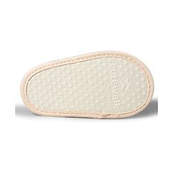 Cute Walk by Babyhug Velcro Closure Booties With Bow Applique & Polka Dots Print - White