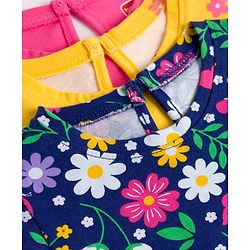 Babyhug Cotton Knit T-Shirts Half Sleeves with Graphics Multi Color 9-12 Months Pack of 3
