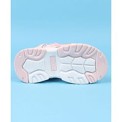 Cute Walk by Babyhug Velcro Closure Sandals With Heart Print - Pink