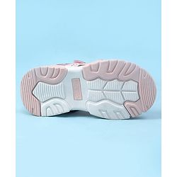 Cute Walk by Babyhug Velcro Closure Solid Sandals - Pink