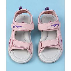 Cute Walk by Babyhug Velcro Closure Solid Sandals - Pink